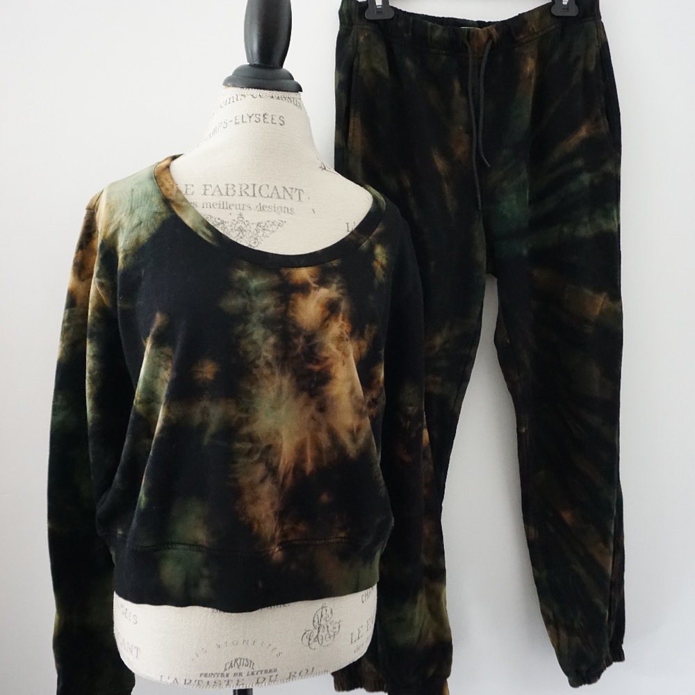Cotton Citizen Milan Pullover & Jogger Tye Dye Gre